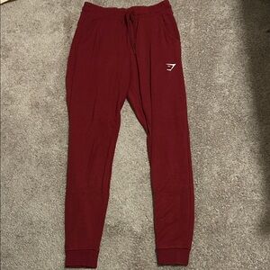 Gymshark Red Joggers Size XS